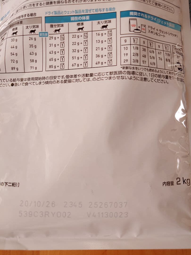 　CANIN スキン＆コート ドライ　2kg　猫用　療法食