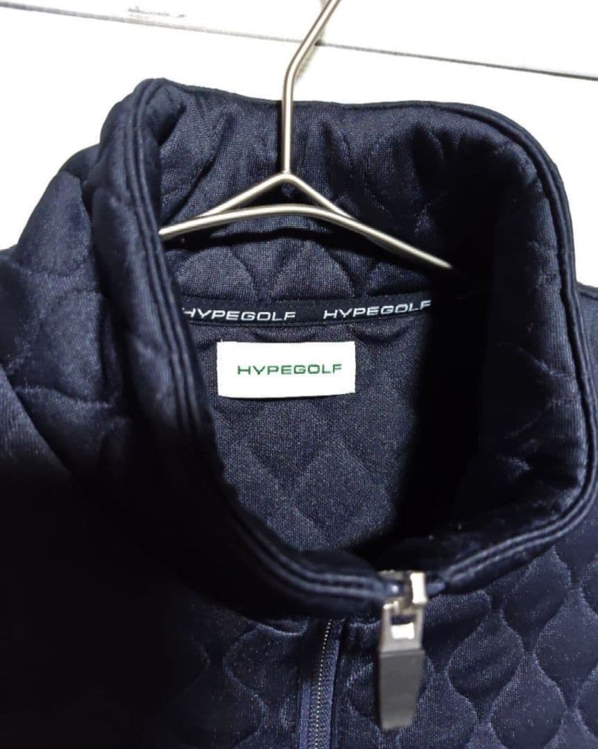 ハイプゴルフ　HYPEGOLF ハーフジップジャケット　キルティング　L