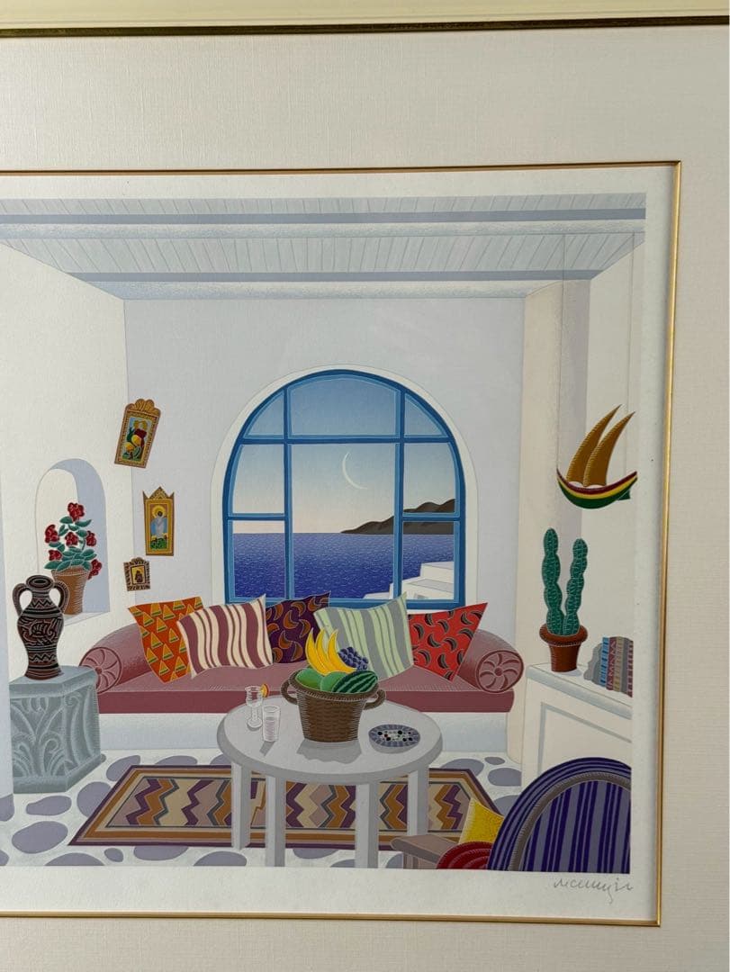 トーマス・マックナイト 「パノラモス」シルクスクリーン 8号大 保証書付 美品