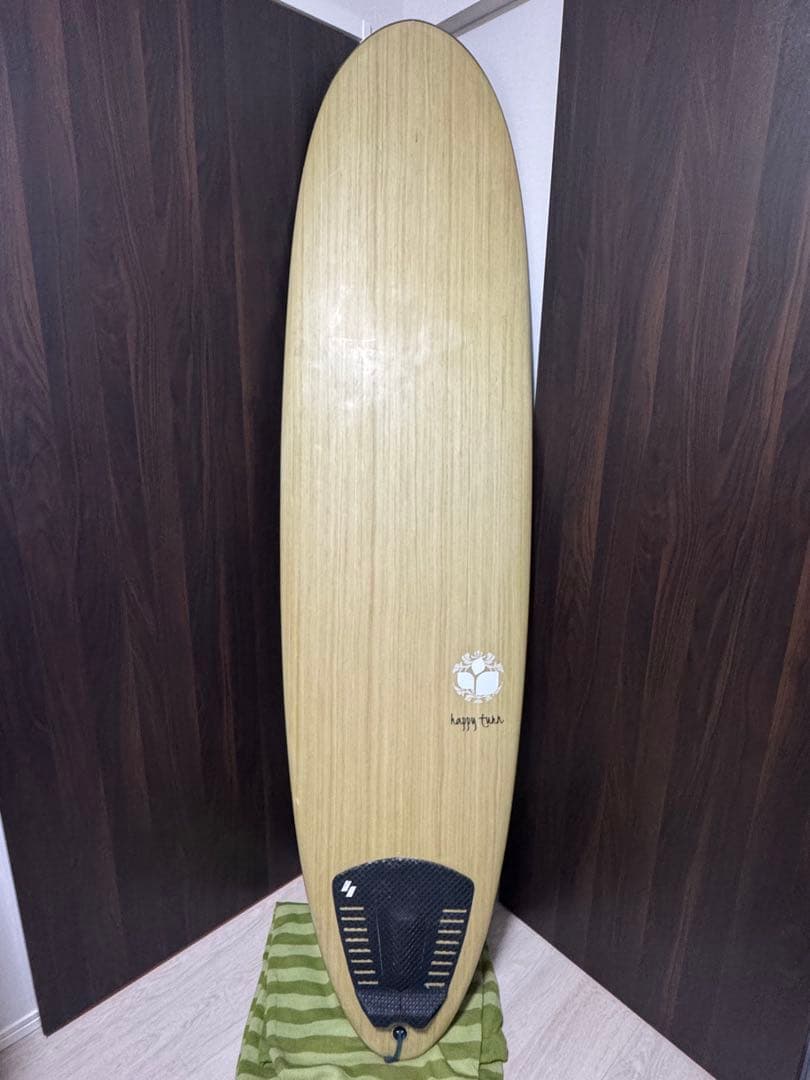 スリーウェザー　7’2” ミッドレングス　ハッピーターン　フィン、ケース付き