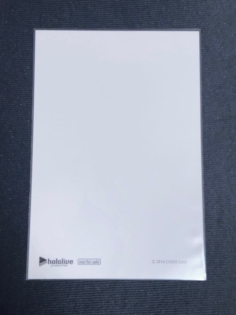 百鬼あやめ　直筆サインポストカード　活動3周年記念　ホロライブ