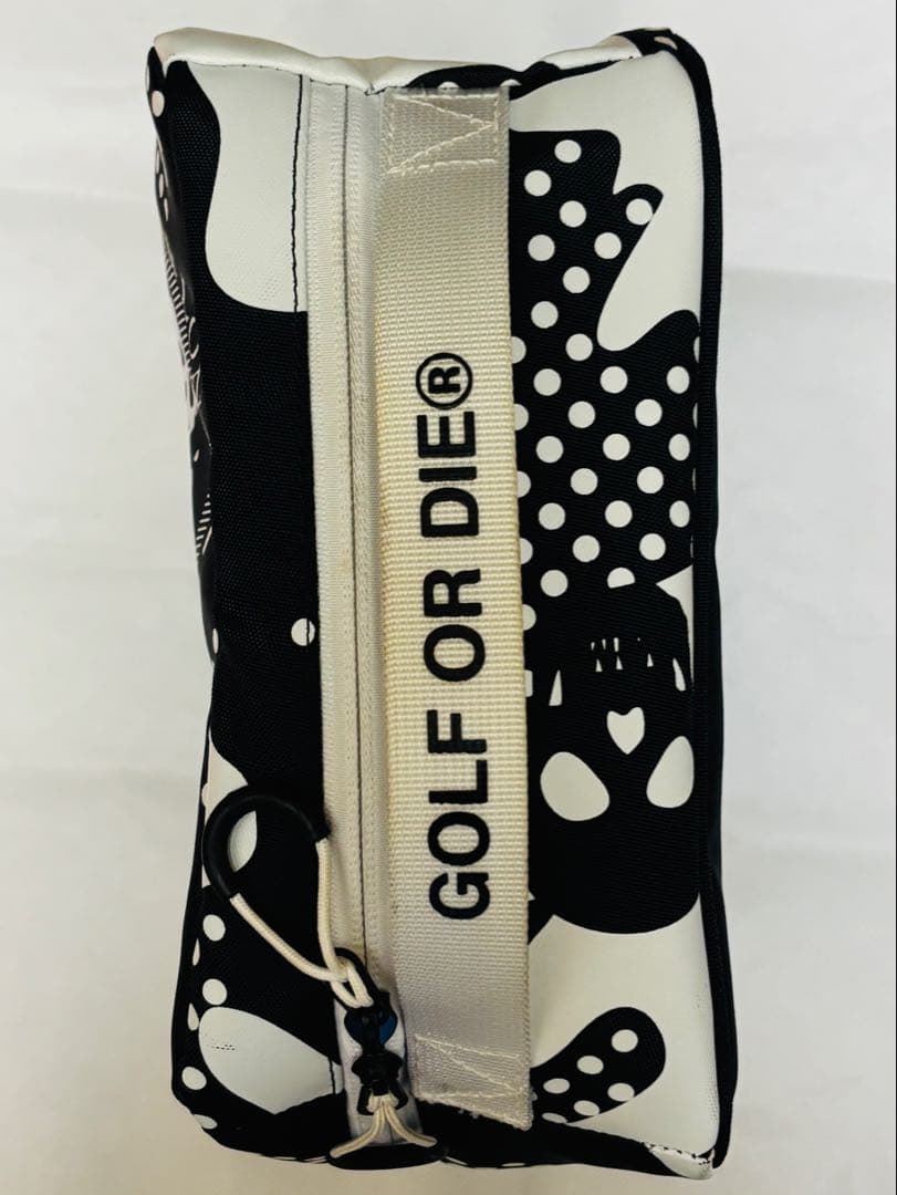 MARK&LONA マーク＆ロナ シューズケース スカル ドット柄 ブラック