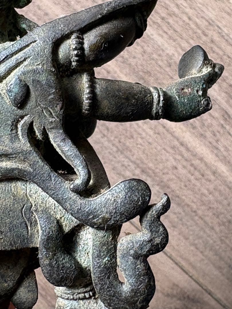 チベット仏教 マハーカーラ像　旧藏 清時代 古銅製