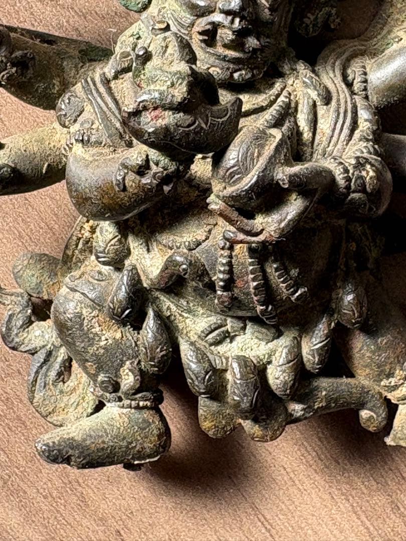 チベット仏教 マハーカーラ像　旧藏 清時代 古銅製