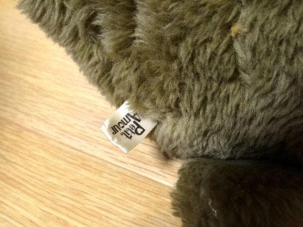 80年代 ビンテージ バンダイ プチアムール イヌ 犬 ぬいぐるみ 昭和 当時物