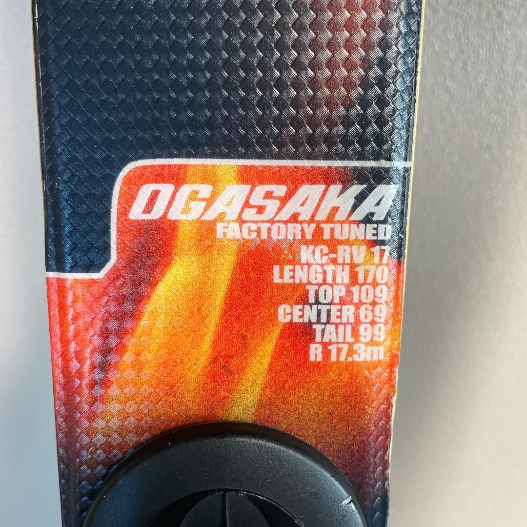 OGASAKA KC-RV17 170cm スキー板 バインディング付き