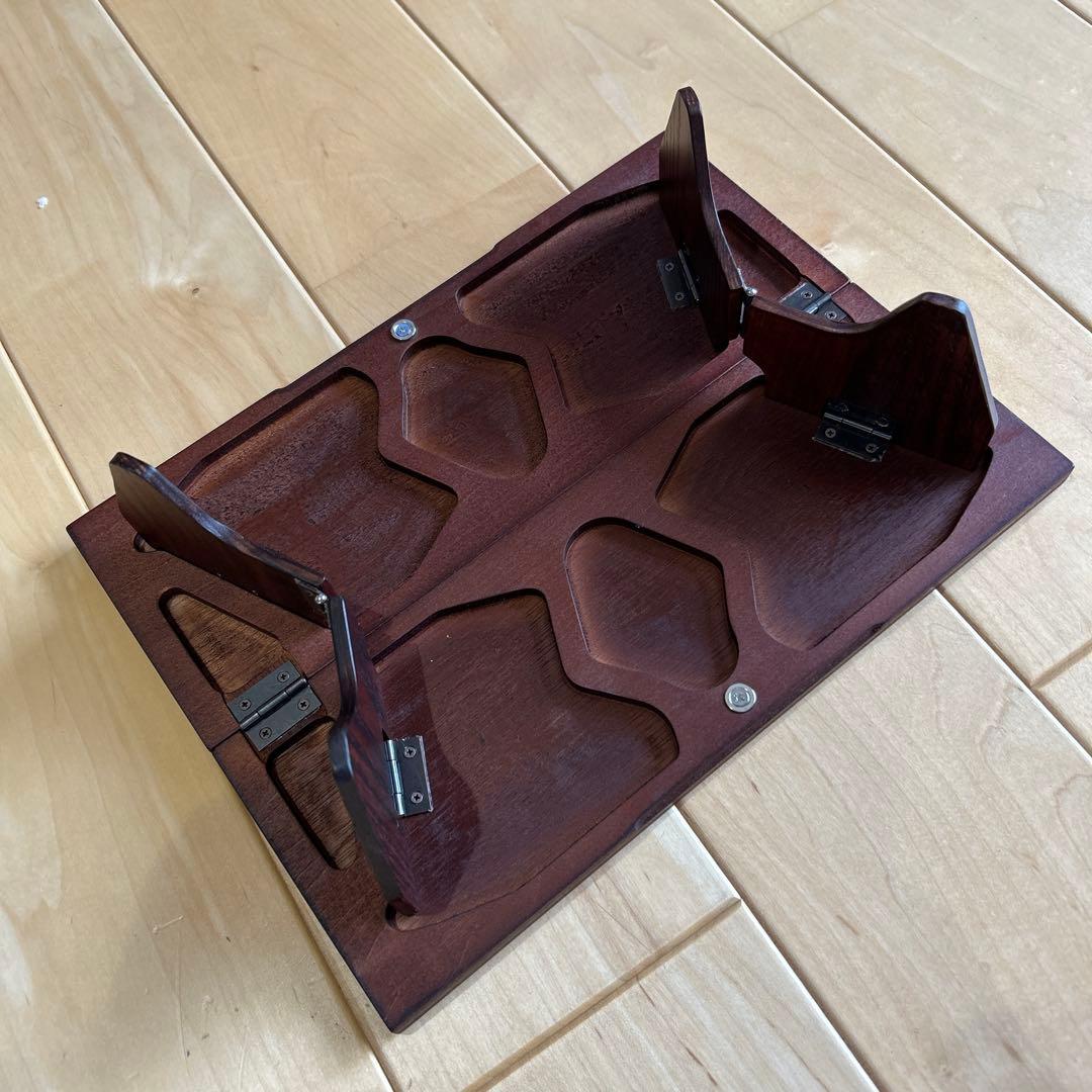 ダックノット　スリップスリッパーてーブル　ソロ木製折りたたみ収納テーブル