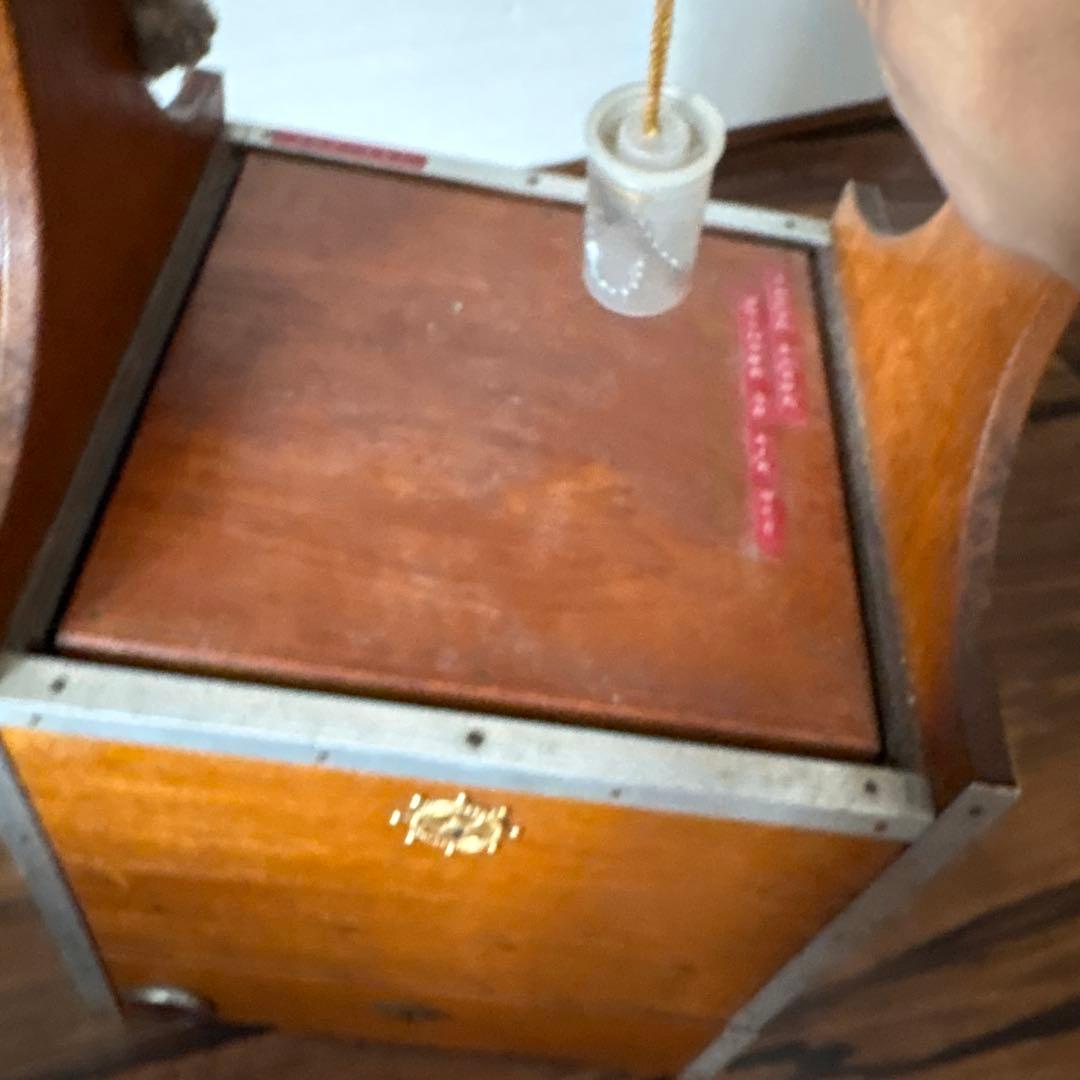 アンティーク　船舶用羅針盤　佐浦計器製作所　コンパス 木製ケース付きB-100