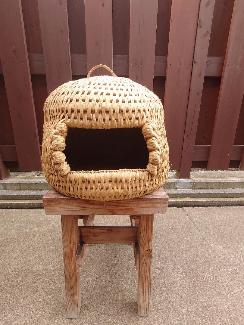 猫ちぐら　ねこちぐら　手作り　天然素材　キャットハウス　かわいい