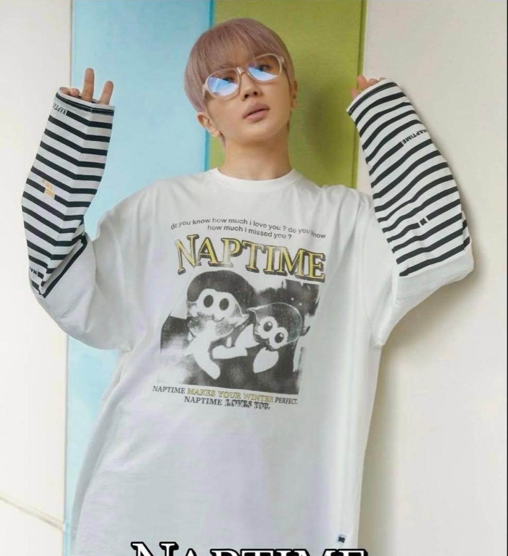 未開封Mサイズ★Nissy NaptimeフェイクレイヤードロングTシャツ 匿名