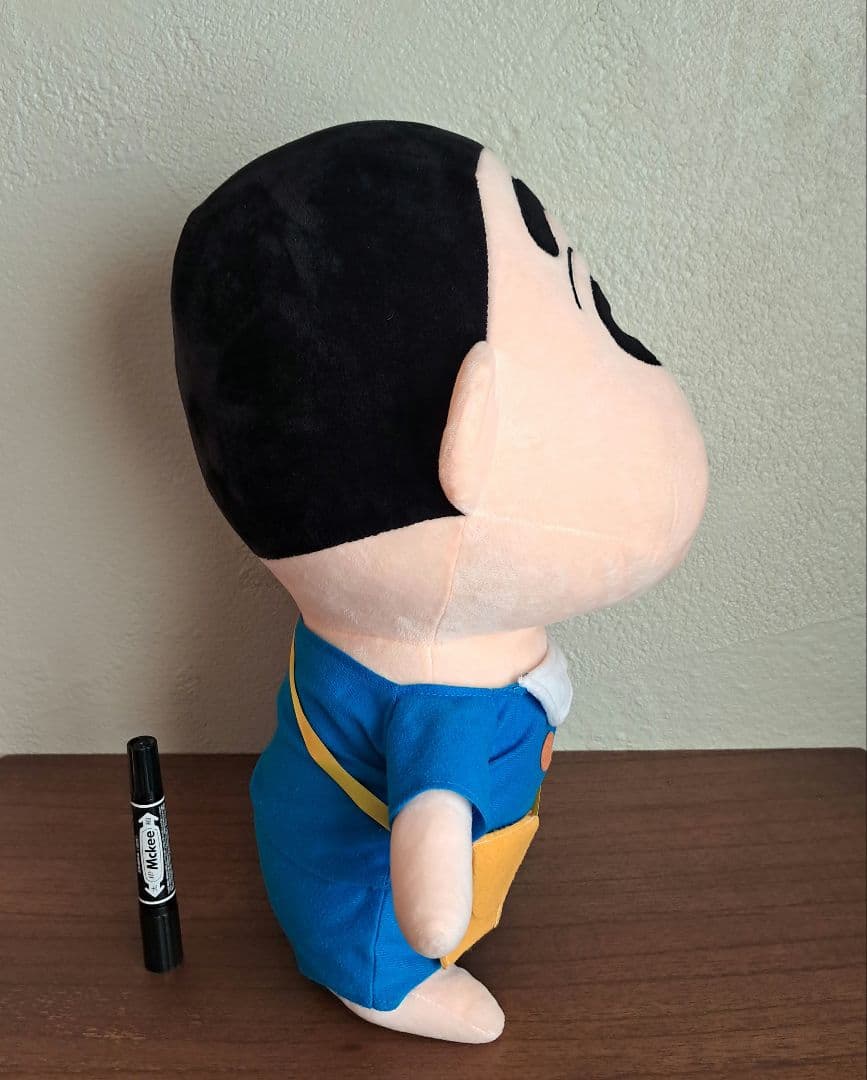 【希少美品】クレヨンしんちゃん園服　ぬいぐるみ　特大　ひまわり組