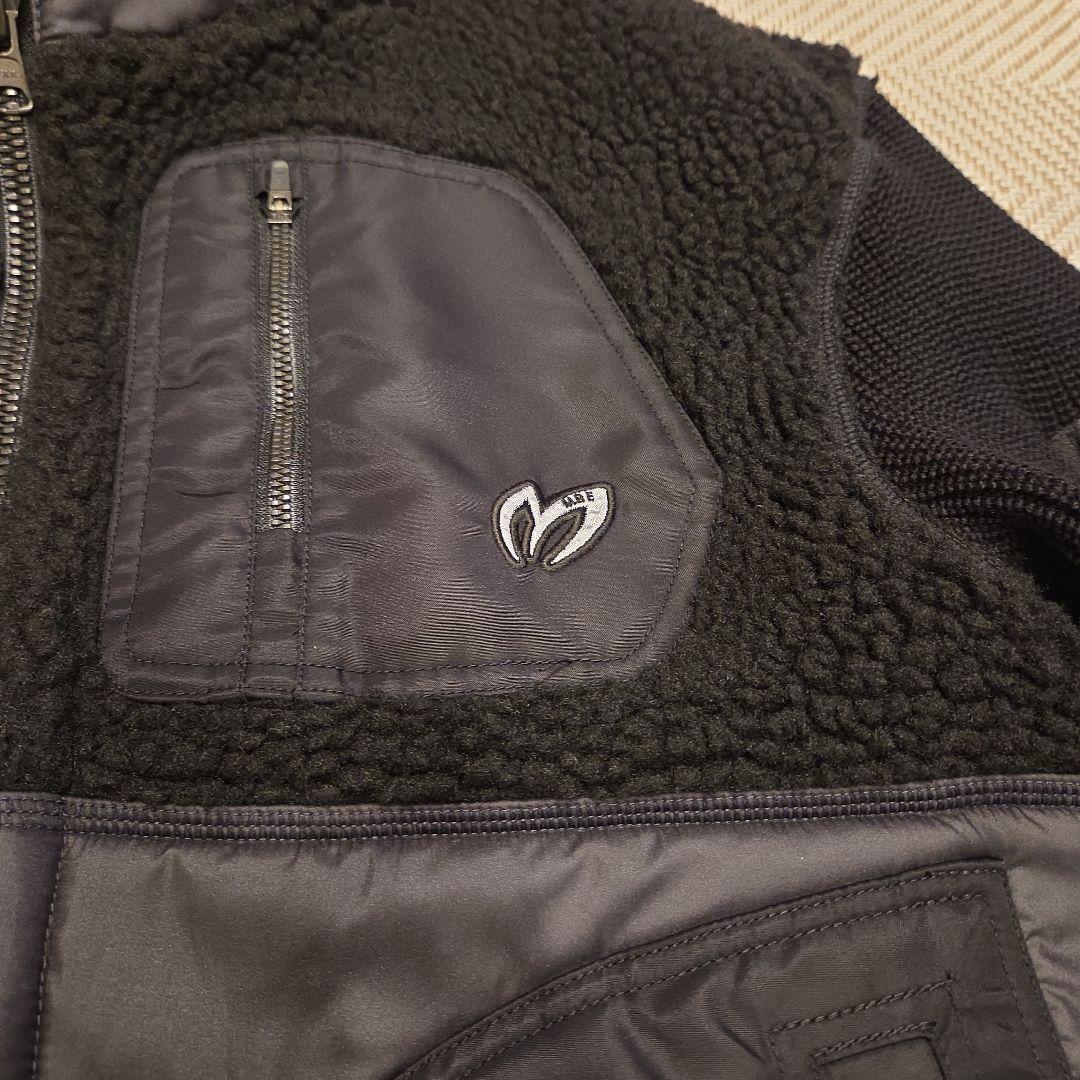 MASTER BUNNY EDITION 袖ニット切替し ボアフリース 中綿