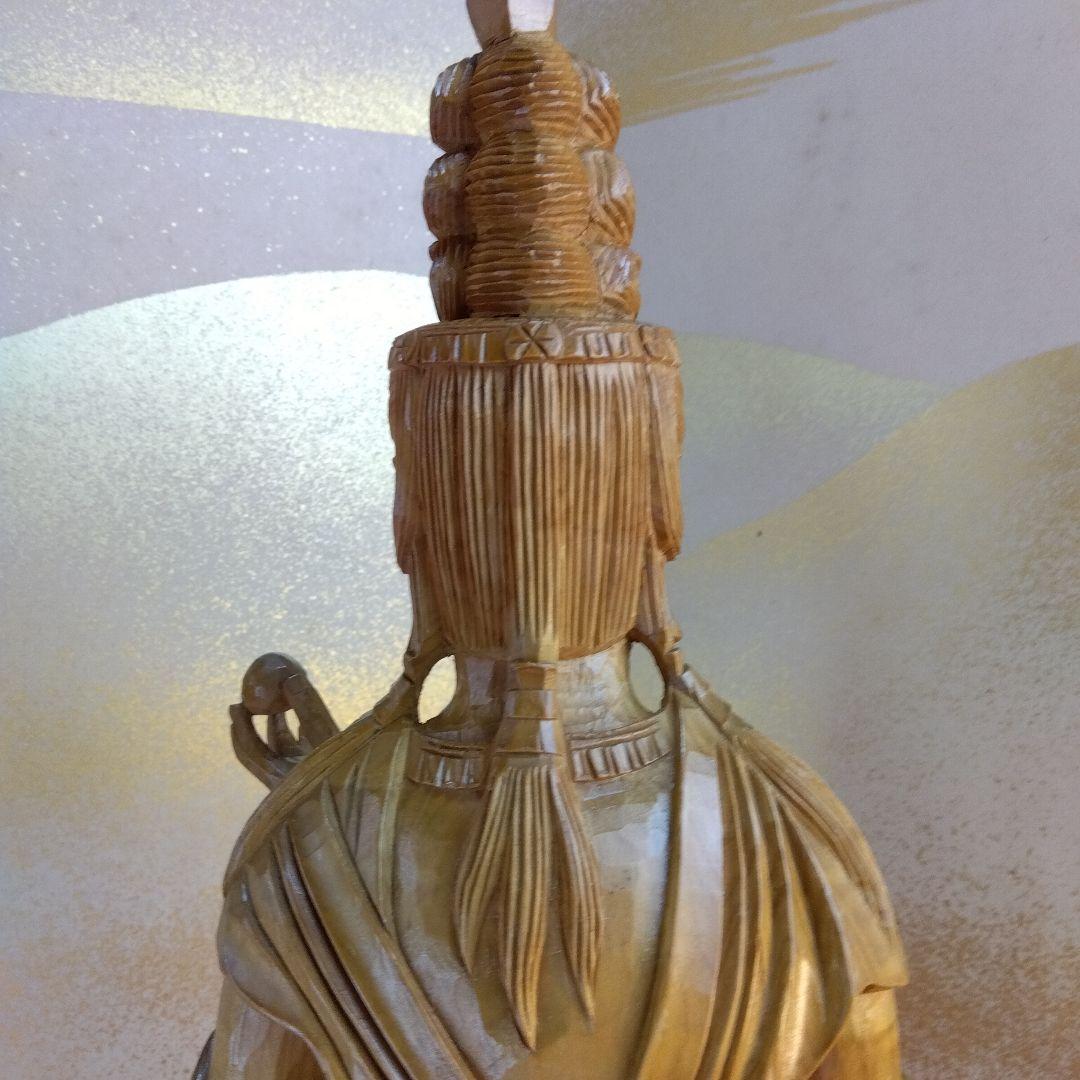 宝珠観音菩薩像　仏師63cm