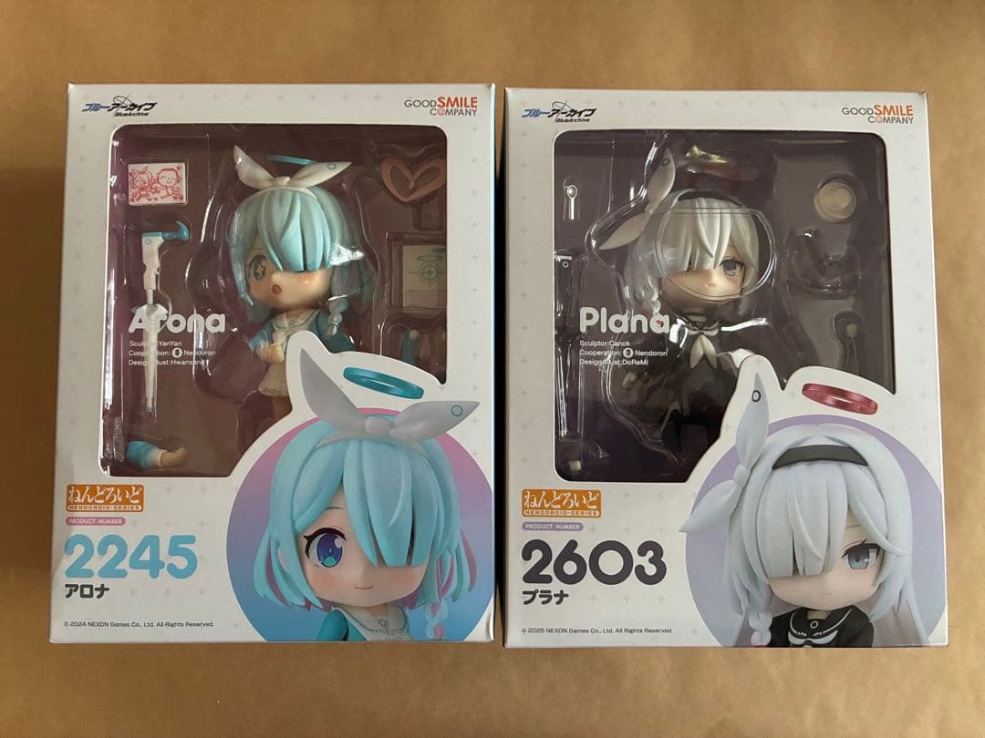 ブルーアーカイブ　ねんどろいど　アロナ プラナ フィギュアセット