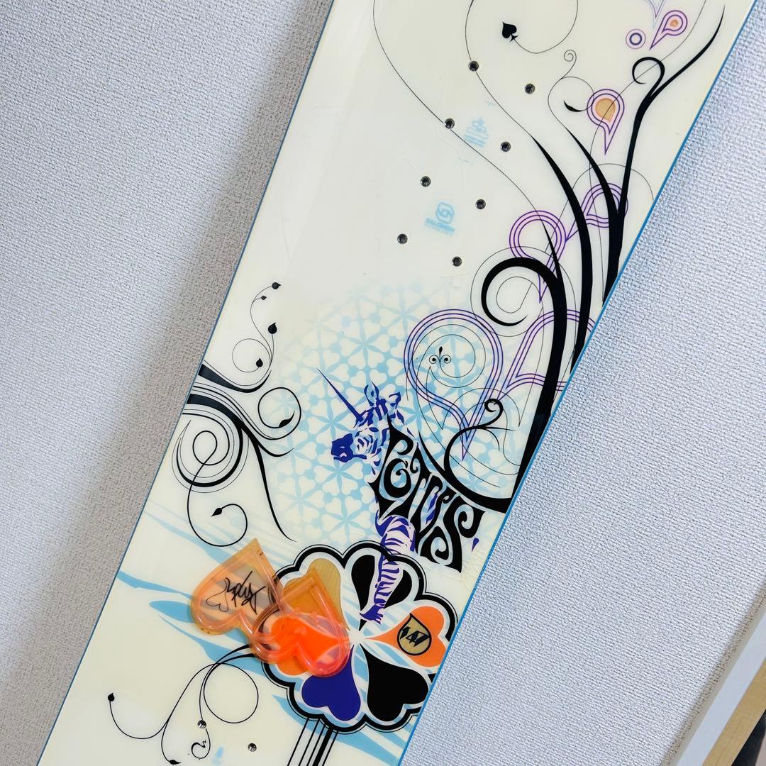 【美品】SALOMON LOTUS 147cm スノーボード 板 花柄