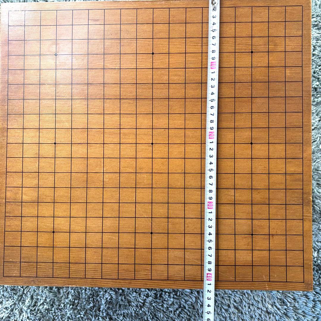足付碁盤 厚さ約17.5cm ヘソ有り 路盤 囲碁盤
