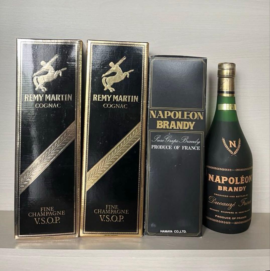 特級従価表示Rémy Martin & Napoléon ブランデー 4本セット