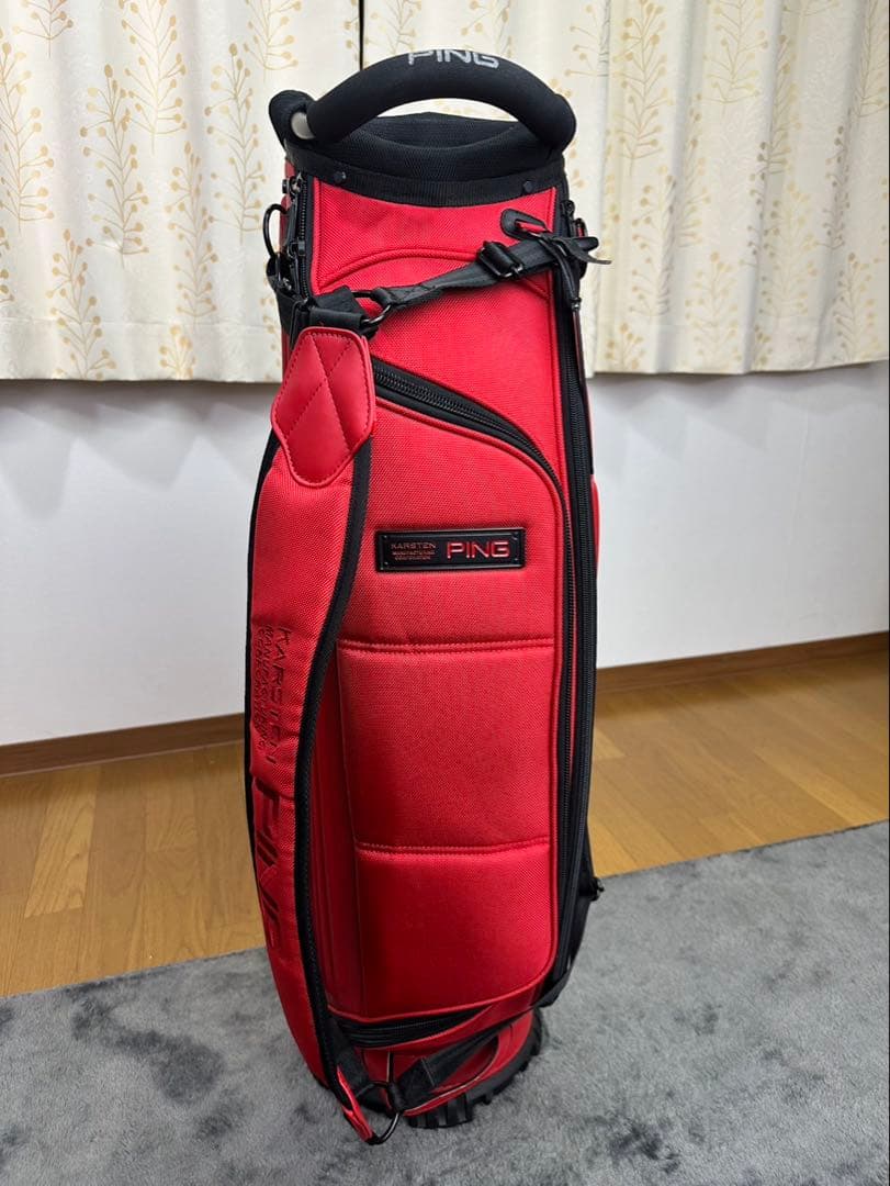 PING ピン キャディバッグ ワンポケット 9.5型 約4.9kg レッド