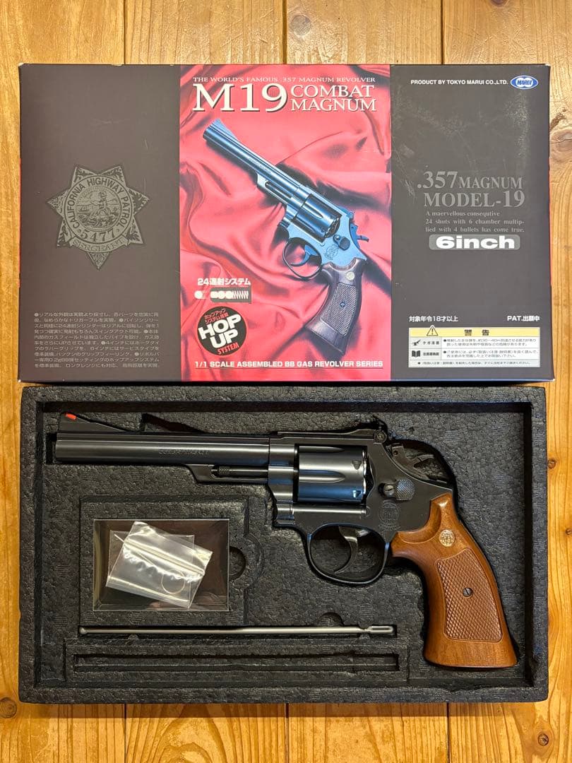 【生産終了】 エアガン 東京マルイS&W M19 コンバットマグナム 6inch
