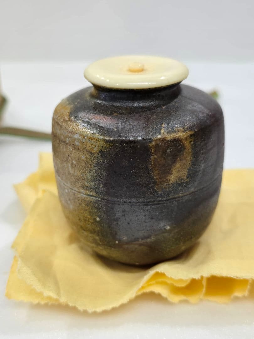 MT692　山本宗秀　備州窯　備前茶入　未使用
