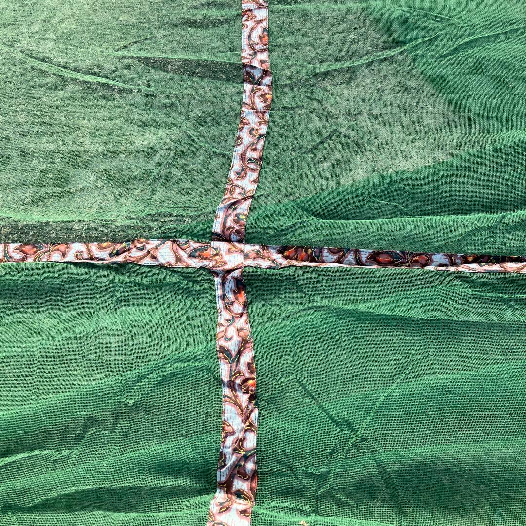 武者屋 大きめ 緑色蚊帳、 日本製