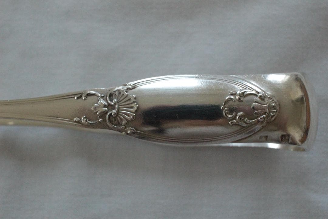 【C】シルバーコーティングのトング/野獣の足・フランスアンティーク