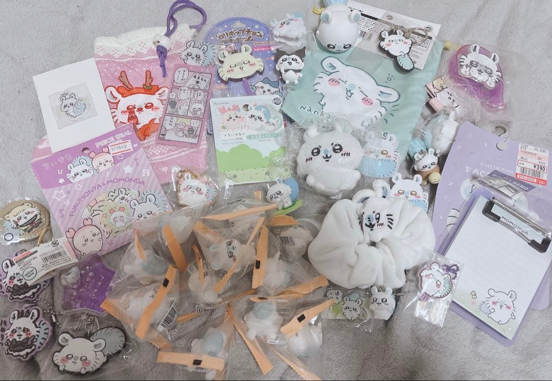 写真6枚分 ちいかわ モモンガ ぬいぐるみ マスコット まとめ売り カニ