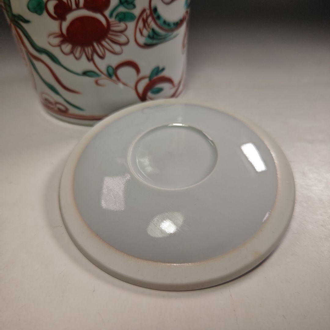 ウ230 水指『三代　西村徳泉造』『赤絵　水指　共箱』茶道具