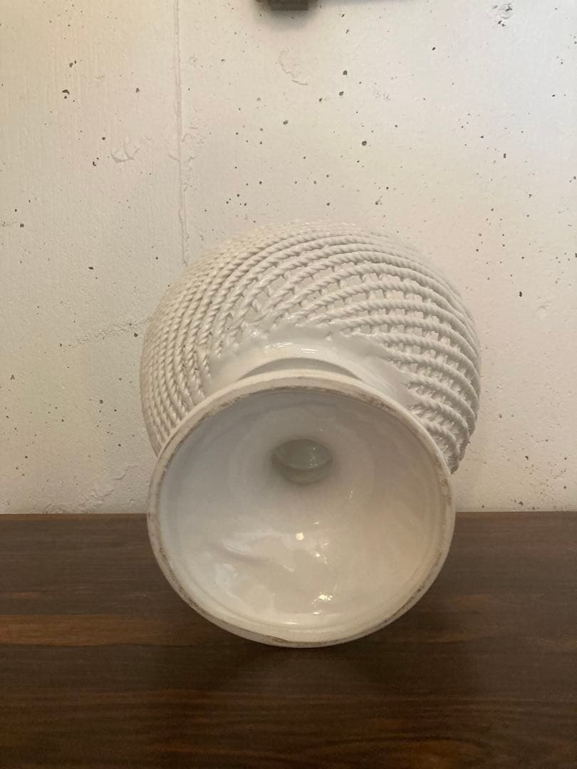 フランス　アンティーク　コンポティエ　編み編み