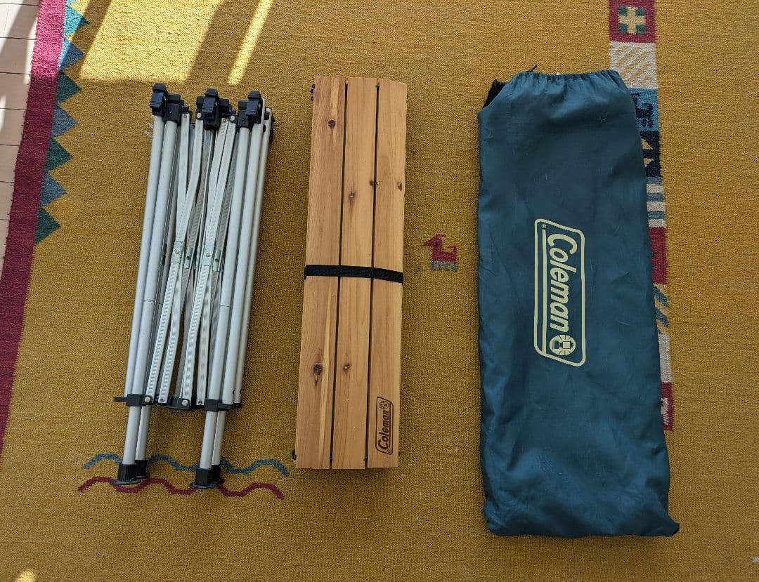 コールマン　ナチュラルウッドロールテーブル110 廃盤カラー