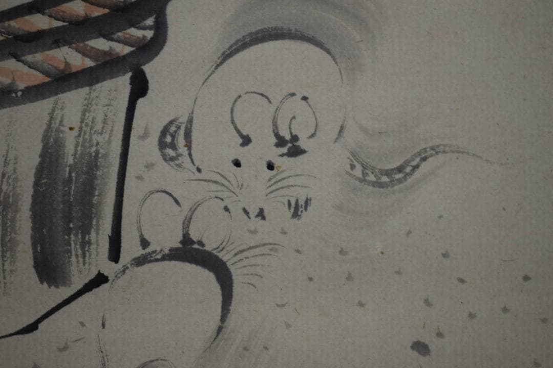 模写/柴田是真/大黒豊年図/布袋屋掛軸HG-248