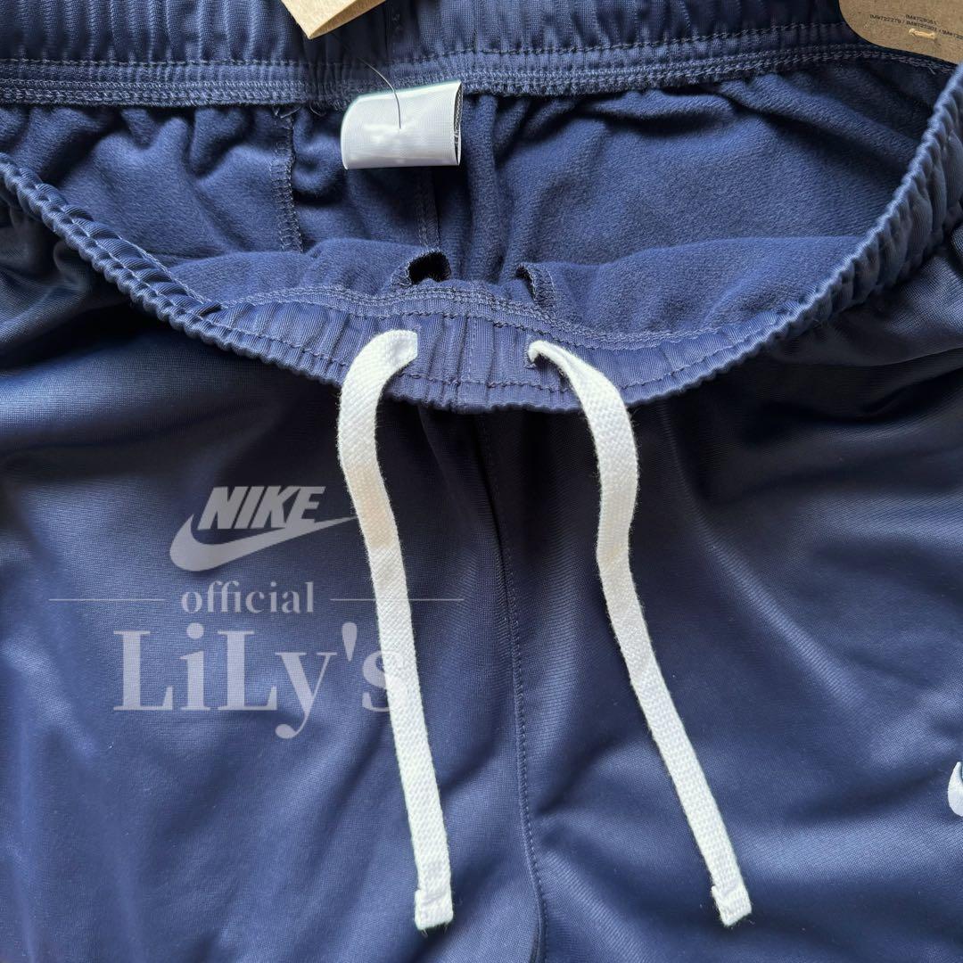 【Ｍサイズ】ナイキ上下セットアップ　ネイビー　ロゴ刺繍　スウォッシュ　新品未使用