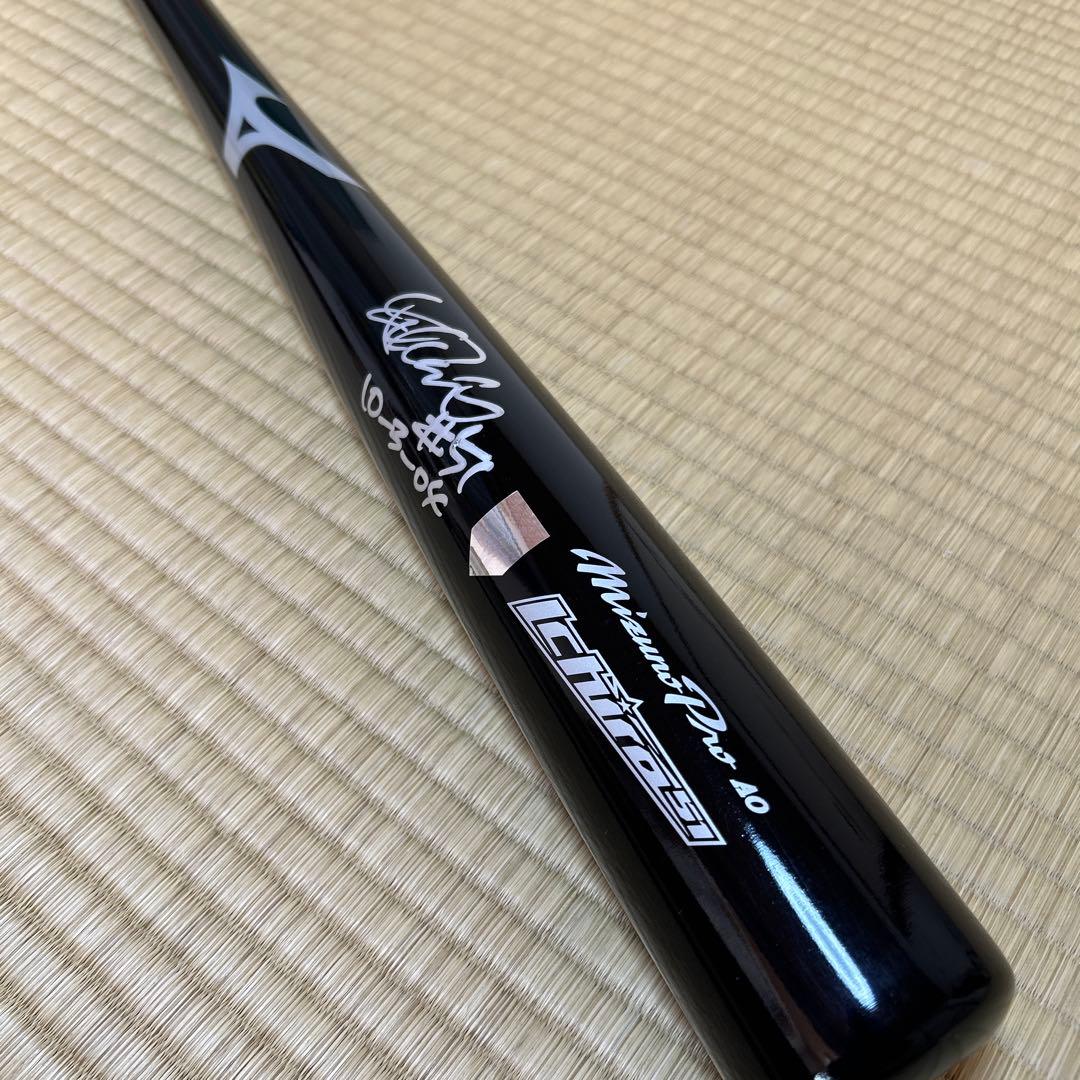 新品⭐︎イチロー直筆サイン年間最多安打262本新記録記念バット