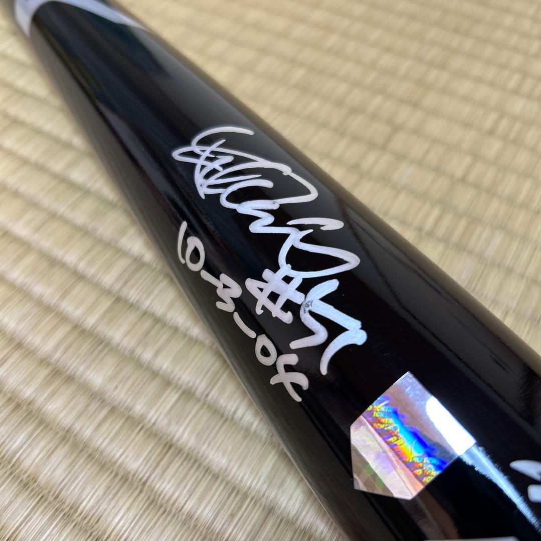 新品⭐︎イチロー直筆サイン年間最多安打262本新記録記念バット