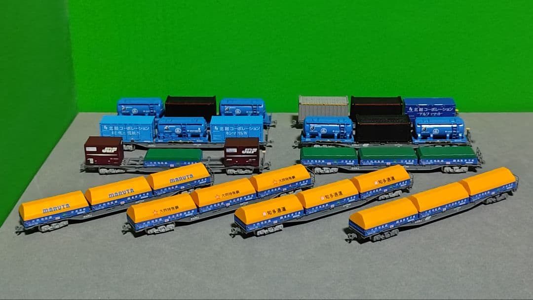 ★Nゲージ 4095レ風コンテナ貨物列車セット・コンテナ多数付き★