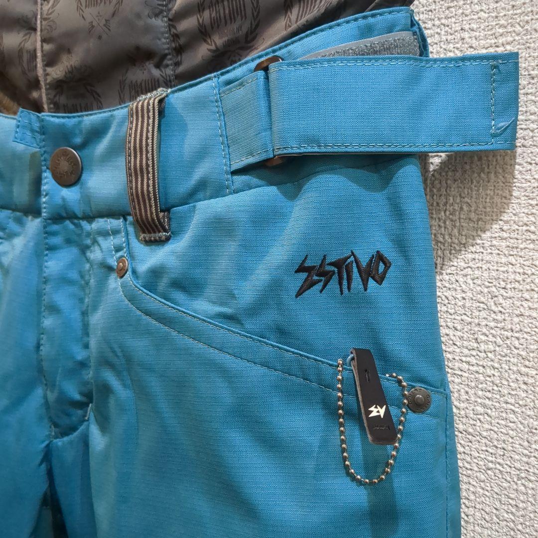 【最終処分1/31迄】美品SSTIVO スノーボードパンツ　MENS 青　S