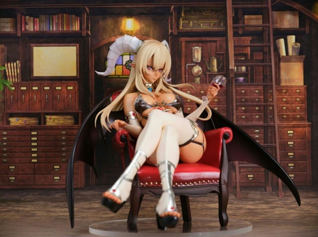 悪魔娘ちゃん おだじょー ガレージキット 塗装済み 完成品　booth正規品