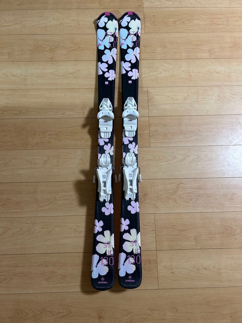 STREULE シュトロイレ スキー板 ジュニア130 ビンディング、ケース付き