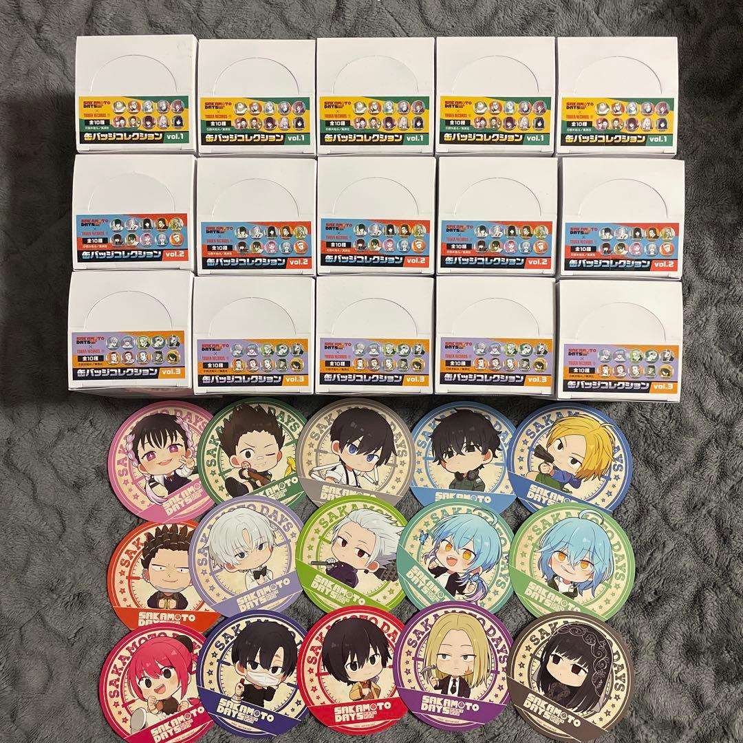 サカモトデイズ　缶バッジコレクション　タワレコ　各5box　計15
