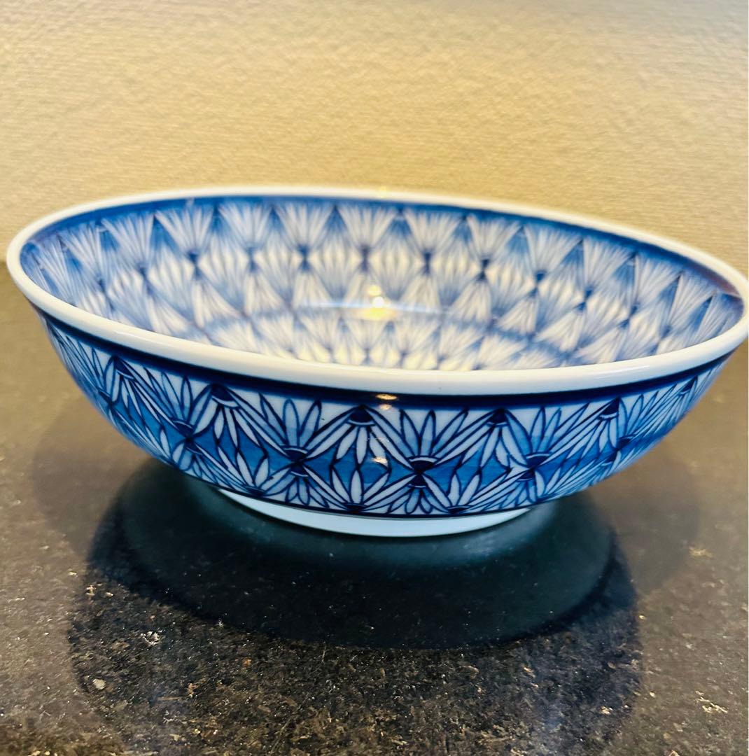 染付大鉢　佐藤律子さん作