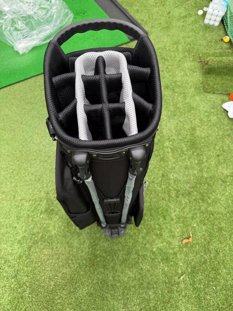 新品 LOVACE 14分割 軽量 キャディ バッグ ゴルフ ブラック