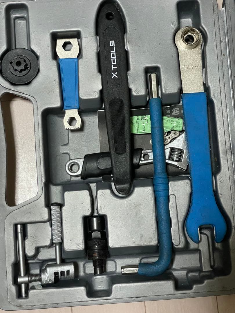 自転車 ロードバイク マウンテンバイク 修理キット 工具セット 収納ケース