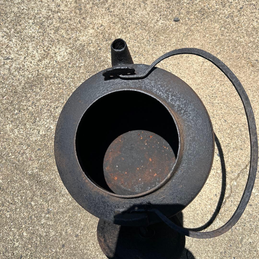 巨大　鉄瓶　オブジェ　昭和レトロ　水漏れ有り　15日まで値引き