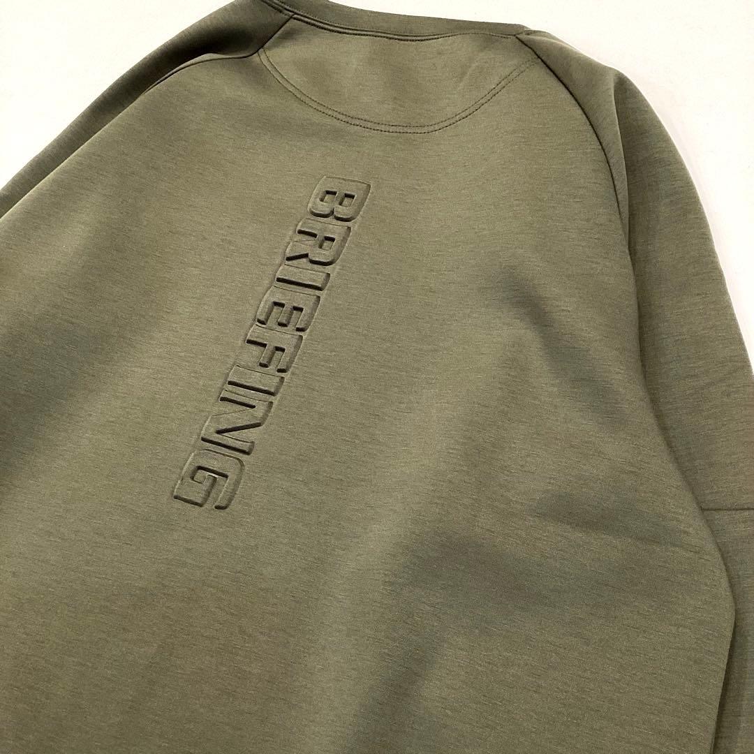 新品　BRIEFING MS WARM LOGO LINE CREWNECK M