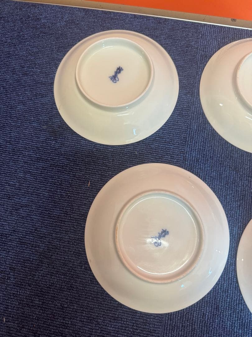 1889 酒井田柿右衛門　錦手中皿　5客　時代物