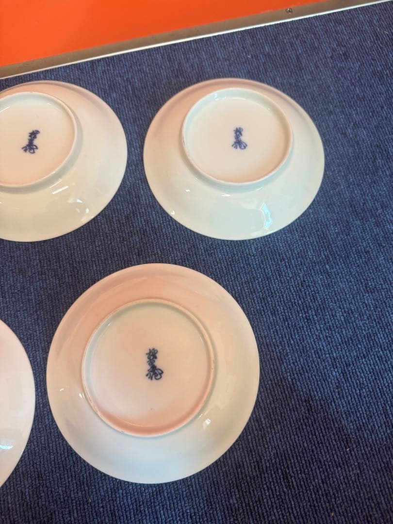 1889 酒井田柿右衛門　錦手中皿　5客　時代物