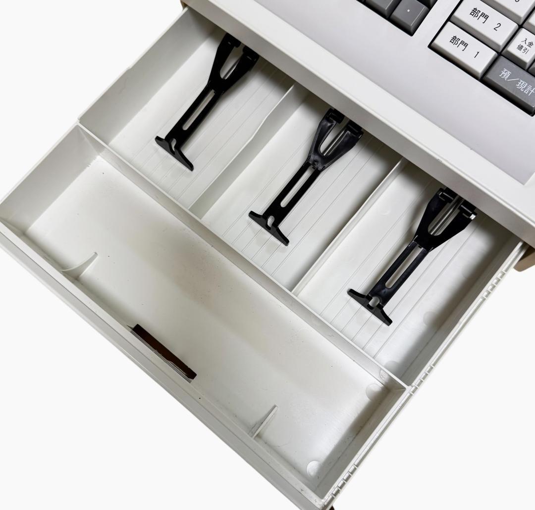 【美品】CLOVER クローバー 電子レジスター N100LC ホワイト