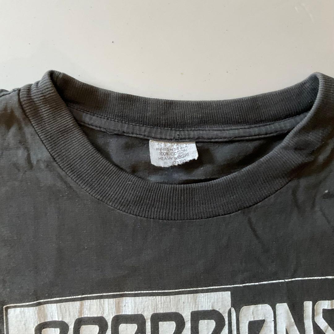 古着バンドTシャツ　ロックT  SCORPIONS 90-91TOUR Lサイズ