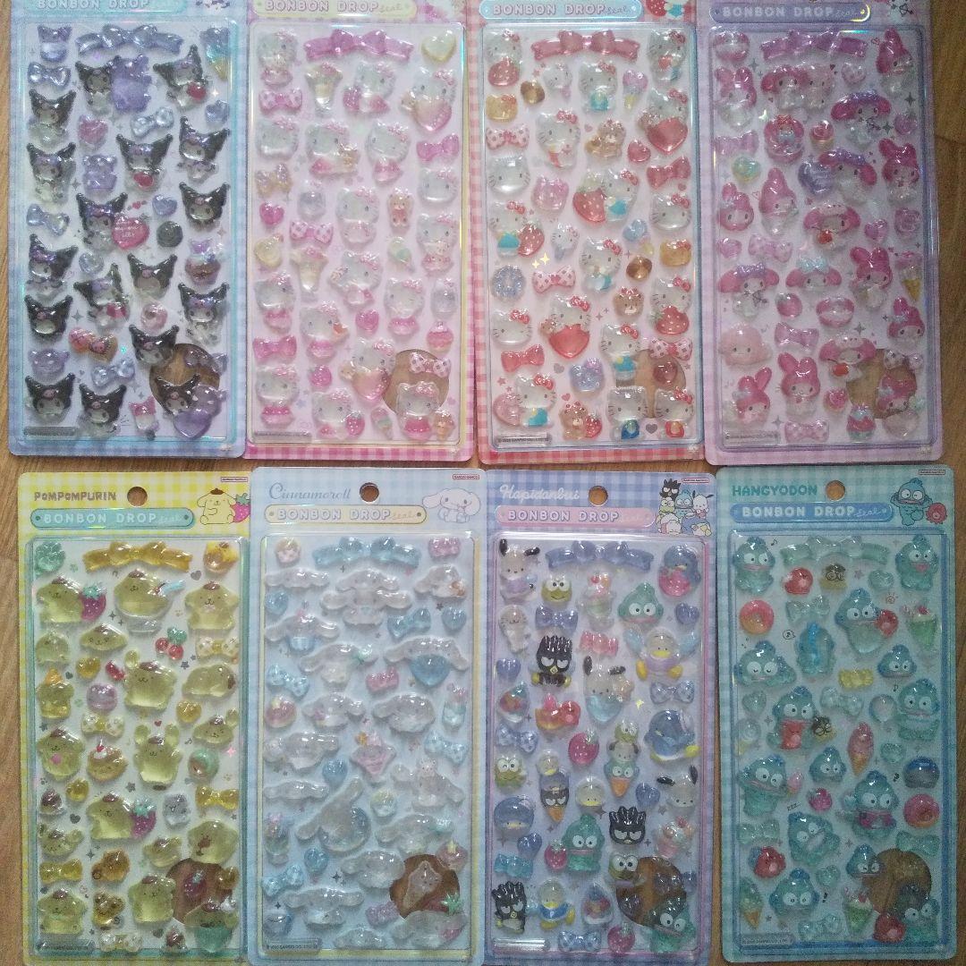 サンリオ　ボンボンドロップシール コンプリート8種類 [正規品]