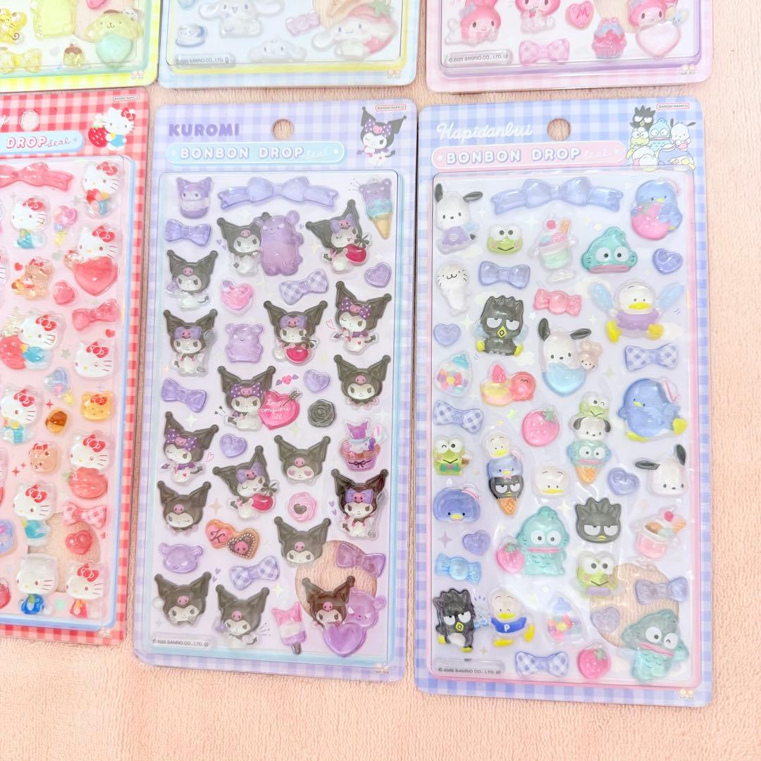 国内正規品 ボンボンドロップシール　サンリオ　第二弾　８種コンプリート
